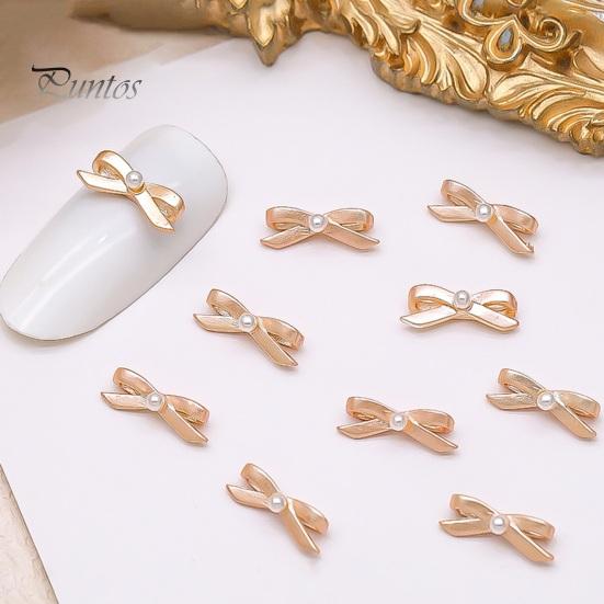 

20 шт. аксессуары для дизайна ногтей в форме банта декор из искусственного жемчуга цветные многоразовые украшения для дизайна ногтей из нержавеющей стали украшения для ногтей Kawaii аксессуары для ногтей DIY