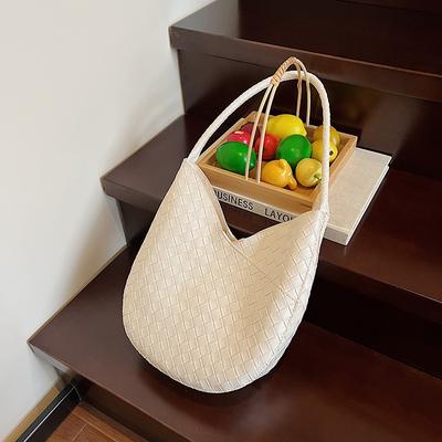 Women's Bag, Mother and Child Bag, Summer Large-capacity High-end Woven Soft-faced Underarm Shoulder Bag, Light Luxury Fashion Tote
