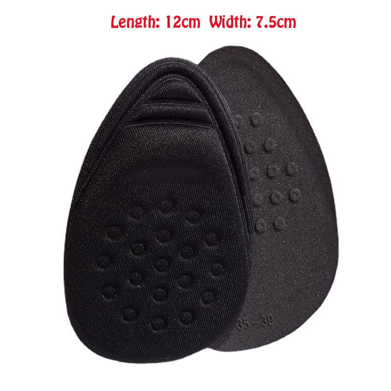1 Pair Women Men Pain Relief Forefoot Insert Half Insoles Non-slip Sole Cushion Reduce Size Filler High Heels Pain Relief Shoe Care