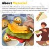 6-Layer Sandwich Squishy Toy - Soft Fidget Stress Relief Sensory Toys for Kids Adults Removable Squeeze Simulation Food Fun Gift
