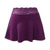 Ladies Erotic Lingerie Sexy Casual Solid Color Lace Stitching Skirt