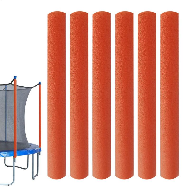 6pcs/pack 40cm Trampoline Enclosure Foam Protective Poles Cover Tube Set Practical Childrens Trampoline Pole Foam Sleeves Tubes