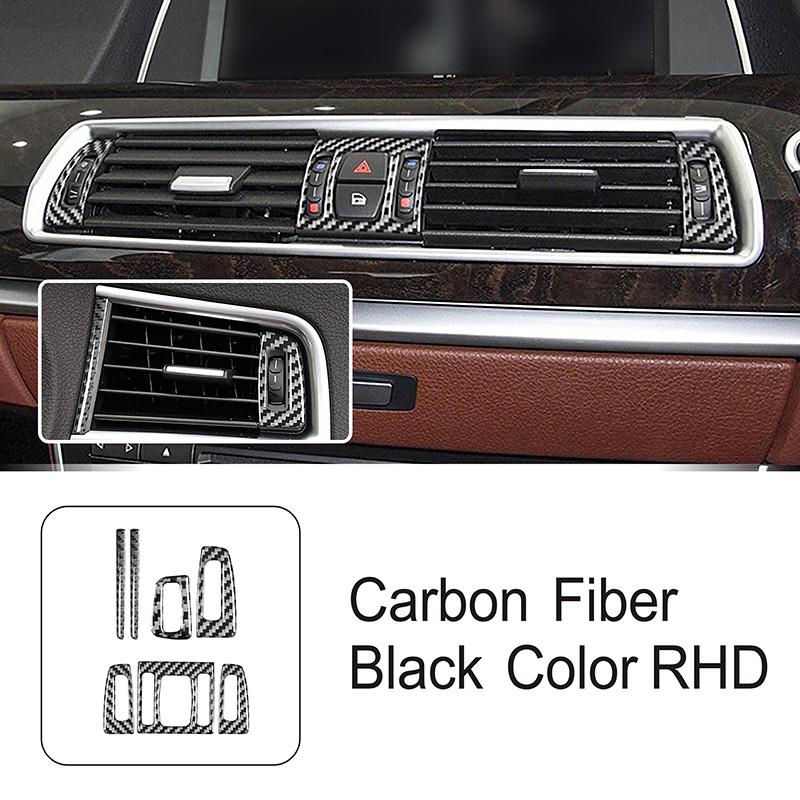 Decoración de Marco de Palanca de Cambios de Fibra de Carbono Para BMW Serie 5 GT F07 2010-2017 Estilo de Coche Cubierta de Botones Elevacristales