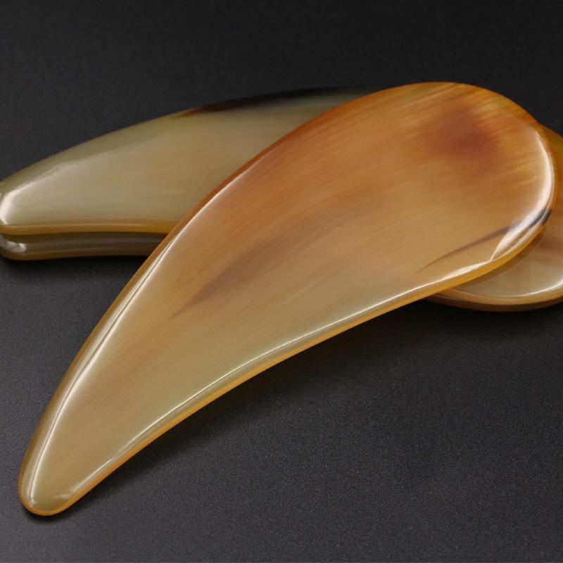Gua Sha Massage Tool Facial Scrapping Massage Plate Natural For Buffalo Ox Horns Gua Sha Board Acupuncture Point Massager Face