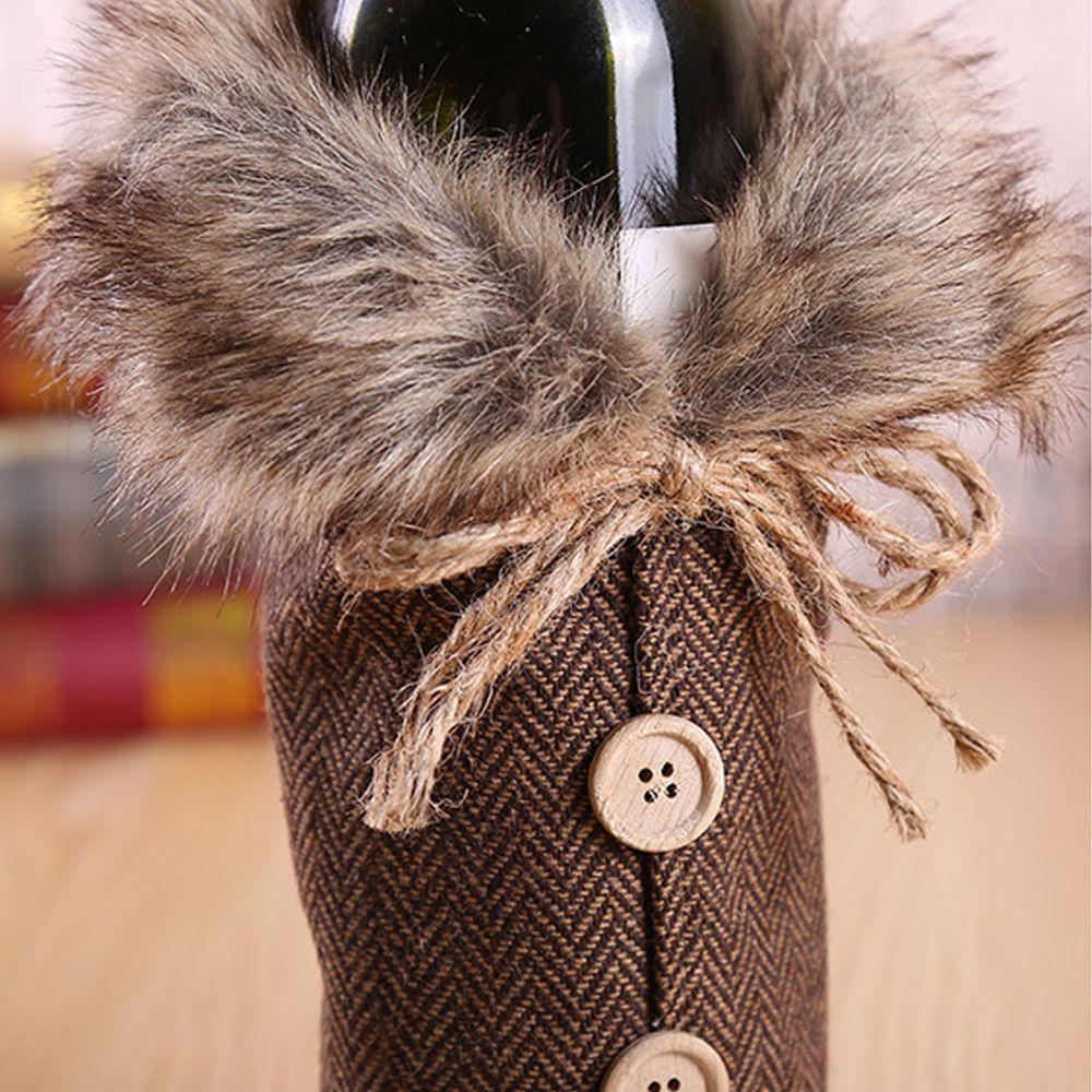 Colorful Party Supplies Christmas Gift Champagne Package Dinner Table Decor Wine Bottle Cover