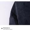 Men's Trendy Plus Size Suede Velvet Leather Motorcycle Jacket - Windproof American Retro Style