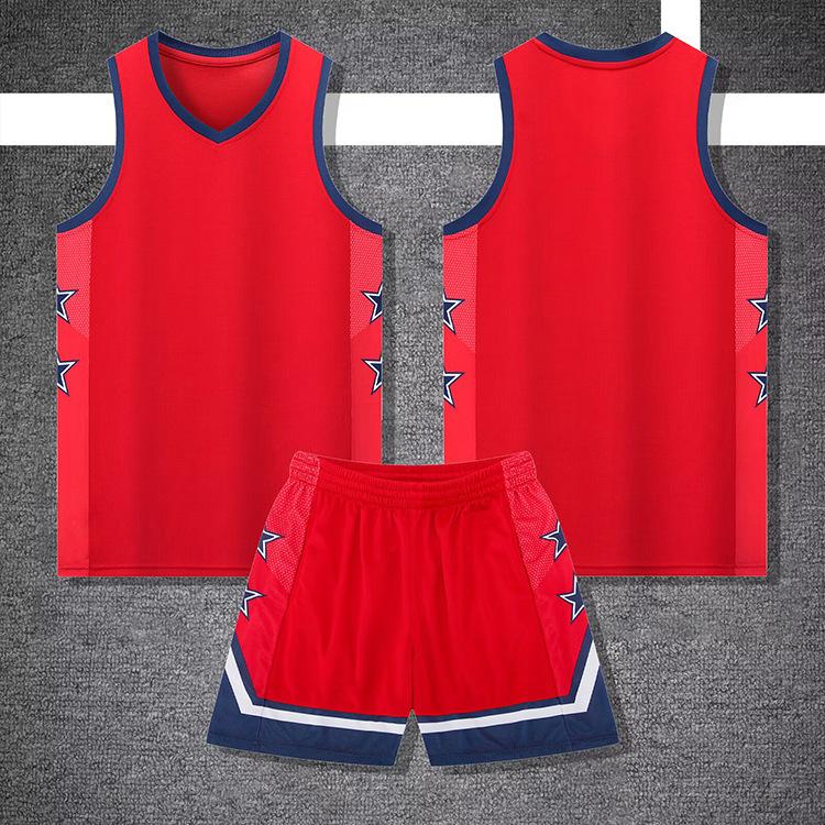 

Basketball Suit Men S Team Game Children S Training Suit Jersey Sports Quick-Drying Breathable Vest Women S Summer 3XS красный