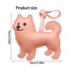 Chinese Pastoral Dog PU Leather Keychain Bag Charm Handbag Pendant Lightweight Accessory For Everyday Use