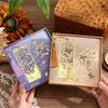 Butterfly Bookmarks with Metal Chain, Vintage Golden Hollow Bookmarks Set, Birthday Christmas Gifts, Planner Accessories