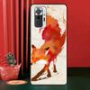Watercolor Painting The Fox Case For Xiaomi Redmi Note 12 Pro 11 9 8 10 Pro 9S 10S 11S 12S Redmi 12C 9C 10A 10C Cover