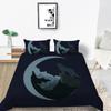 Home Textiles Bedding Suit with Pillowcase 3D Wolf Printed King Double Size Comforter Duvet Cover Bed Sets