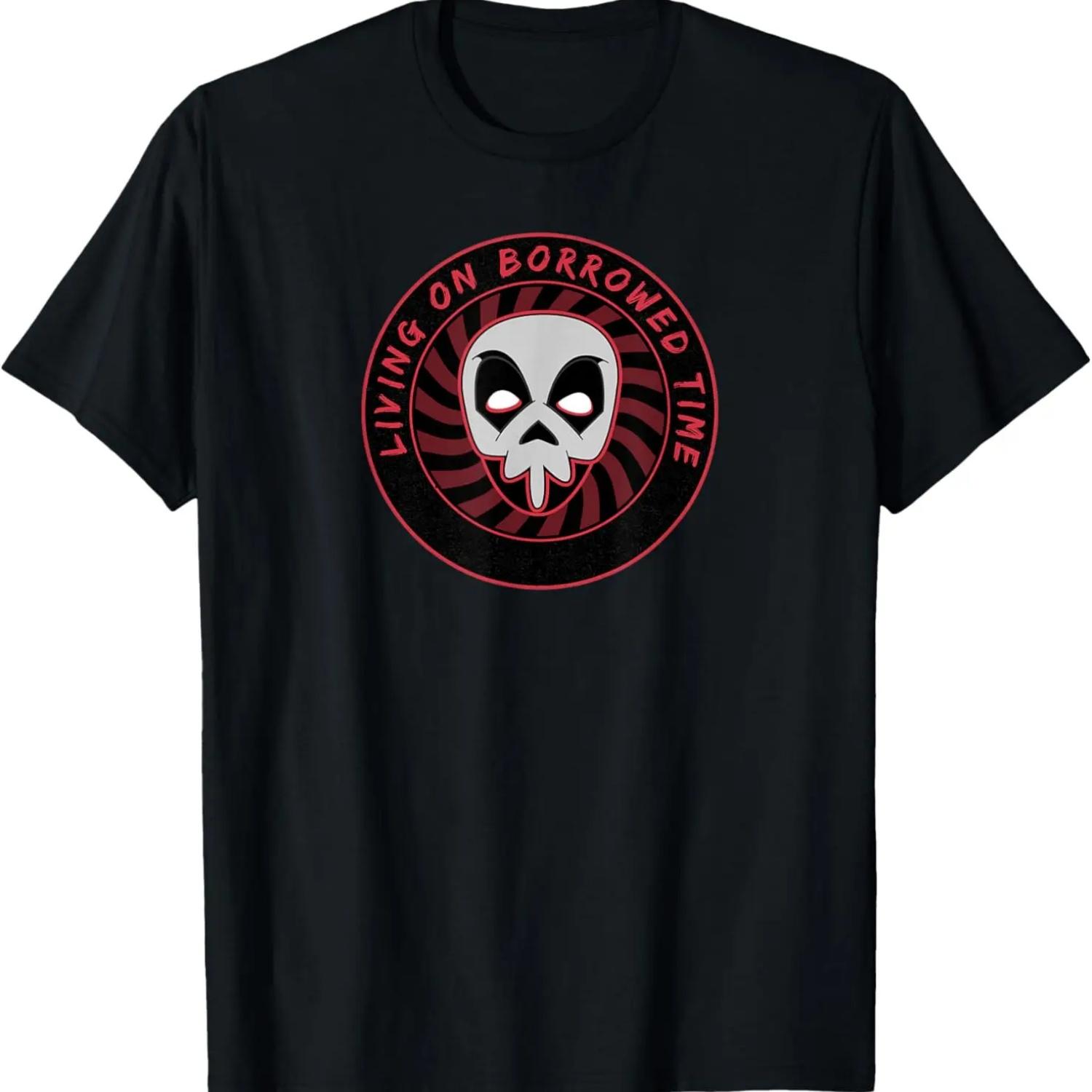 

Skull and Death Living on borrowed time T-Shirt S чёрный