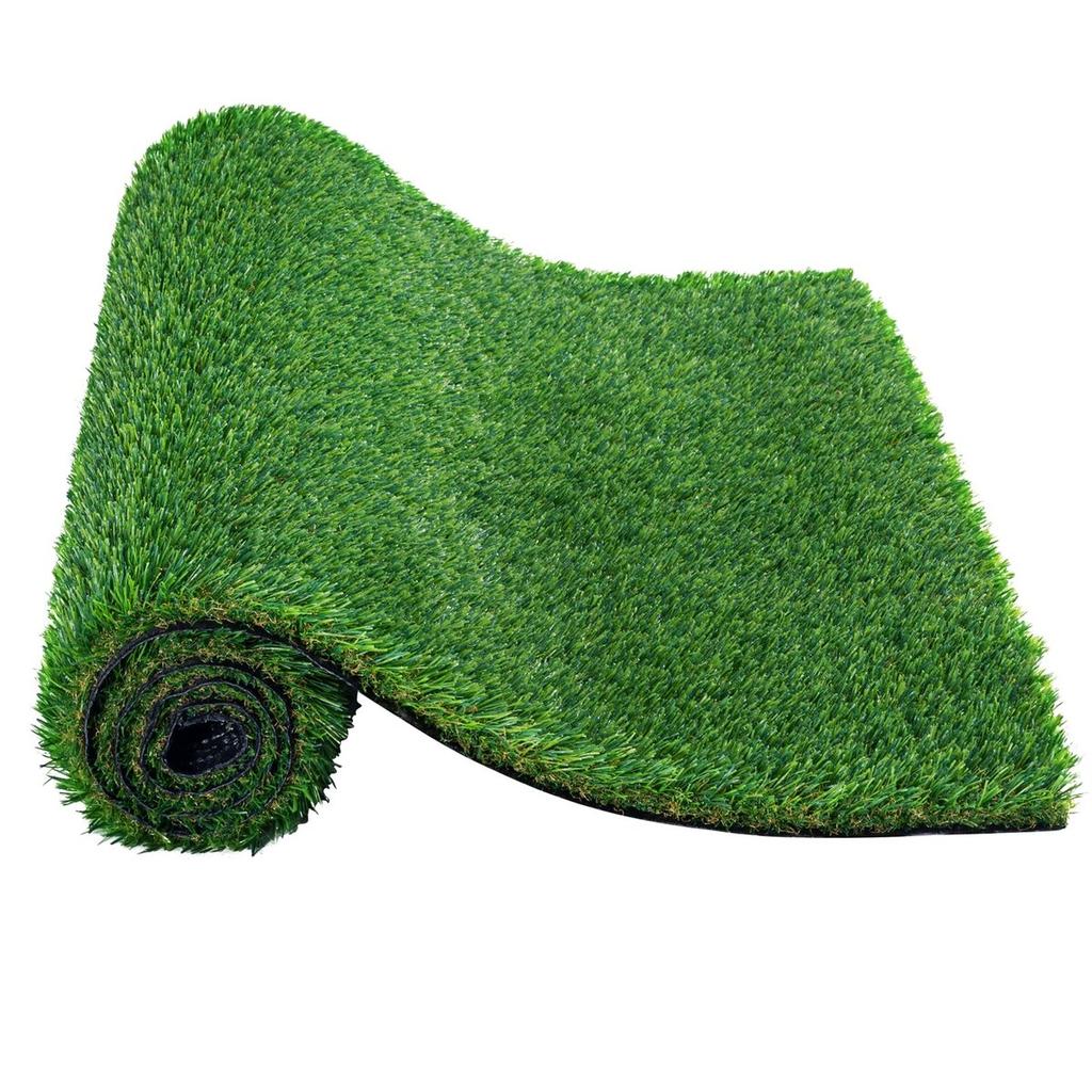 Artifical Grass, 0.9 X 1.5 M Rug Green Turf, 35mm Fake Door Mat Outdoor Patio Lawn Decoration, Easy To Clean with Drainage Holes, Perfect For