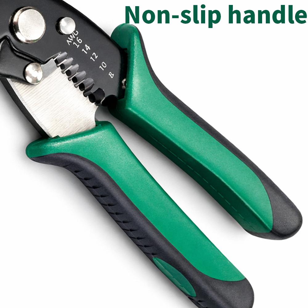 8 Inch Wire Stripper Cable Cutting Scissor Stripping Pliers Cutter 1.6-1.1mm Hand Tools Ferramentas Herramientas