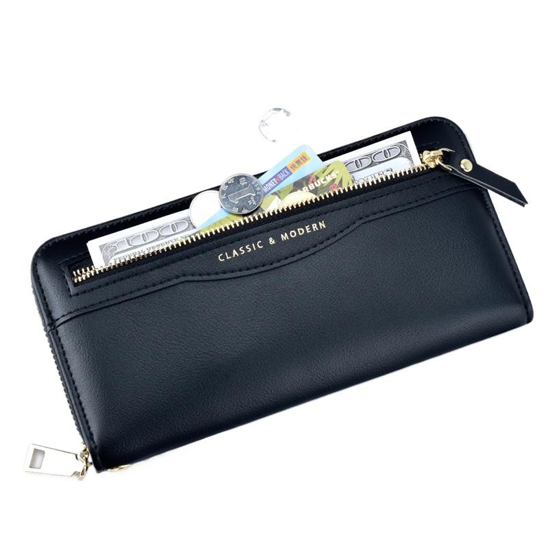 Leather Zip Wallet  Accordion Wallet