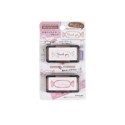 Kutsuwa Stamp Hankokodeco Thank You Candy DE015A
