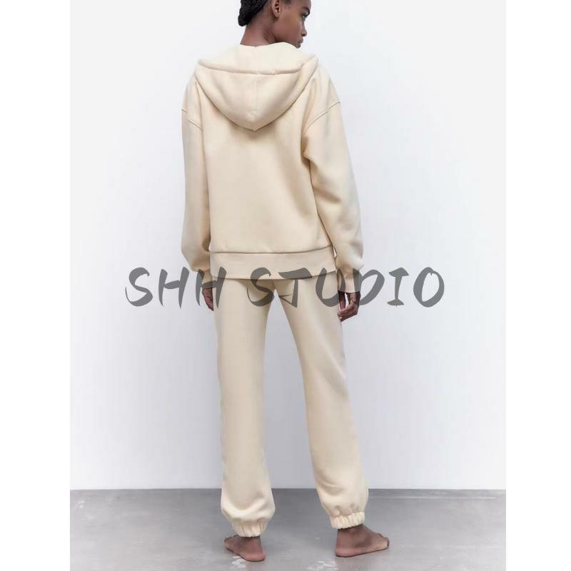 Fall and Winter New Character Embroidery Decoration Jogger Pants 1131894 Character Embroidery Embroidered Hoodie 1131893