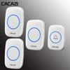 Wireless Doorbell with Long-Range Remote Control and Emergency Call Button, Ideal for Home and Elderly Use.