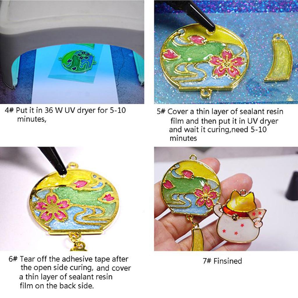 100ml Epoxy Resin Clear Hard UV Jewelry Resin Glue Sunlight Ultraviolet Curing