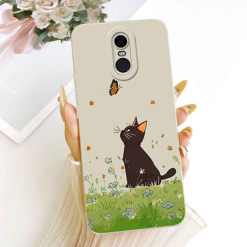 For Xiaomi Redmi 5 Plus (Redmi Note 5) Case Cat Painted Cover Soft Slim Phone Case For Xiaomi Redmi5 Plus 5Plus Note5 Shell
