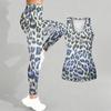 Leopard Print Yoga Outfit for Women Fashion Workout Leggings Fitness Sports Casual Yoga Set Sports Suit
