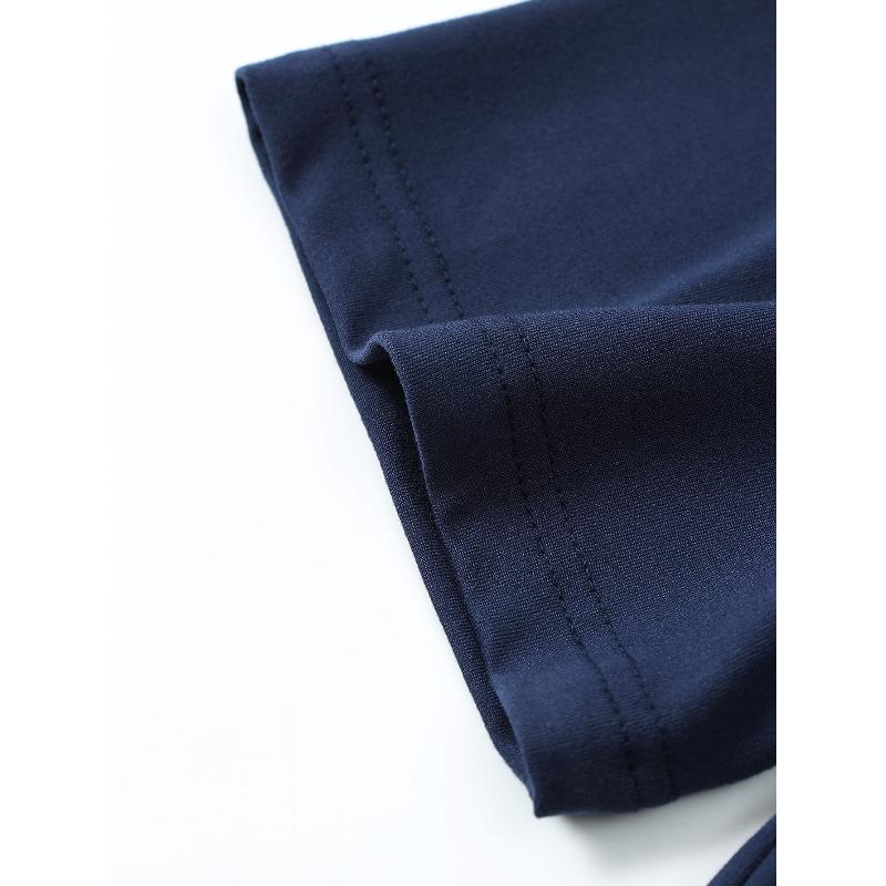 Mock Neck Long Sleeve, Polyester Quick-Dry for Casual