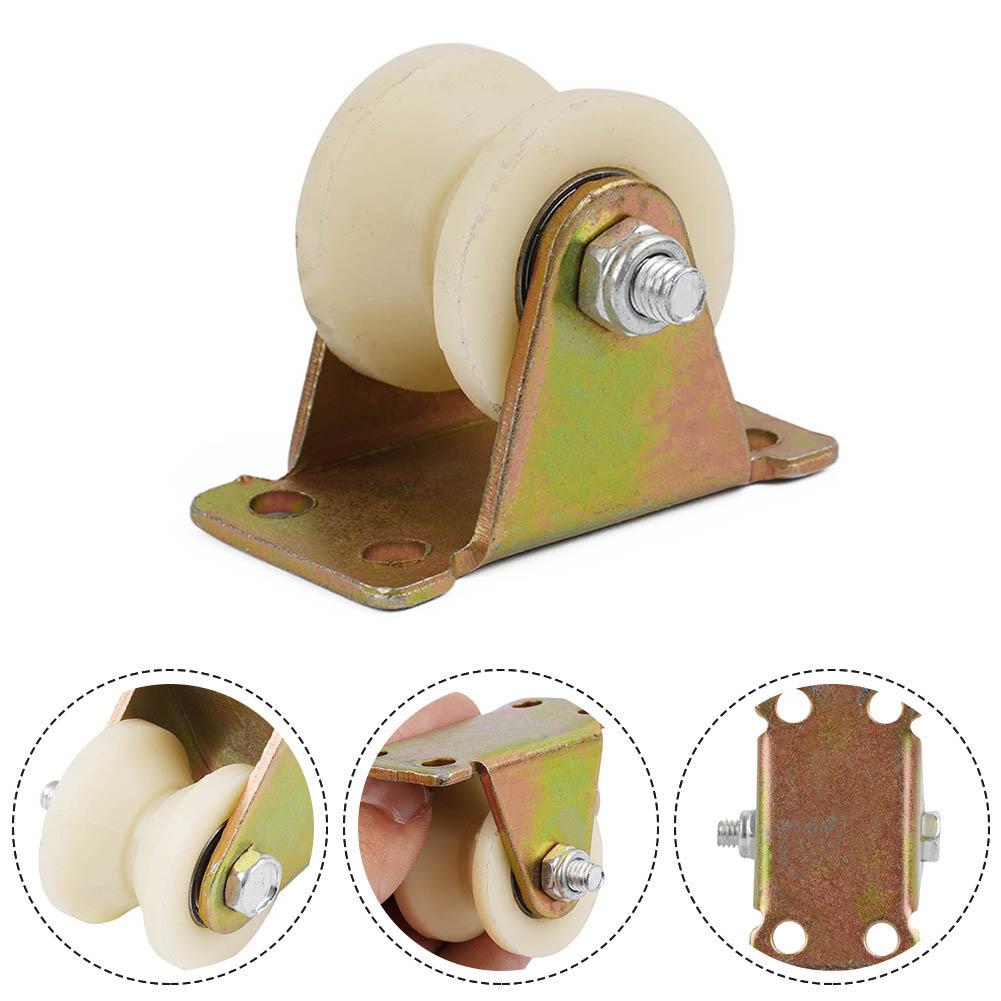 Anti Rust Sliding Door Rollers V Nylon Grooved Rollers With Stand Refined Bearing Steel For Smooth And Quiet Operation