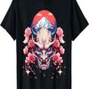 Yokai Oni Mask  Anime Blossom Cherry Flower T-Shirt(16)