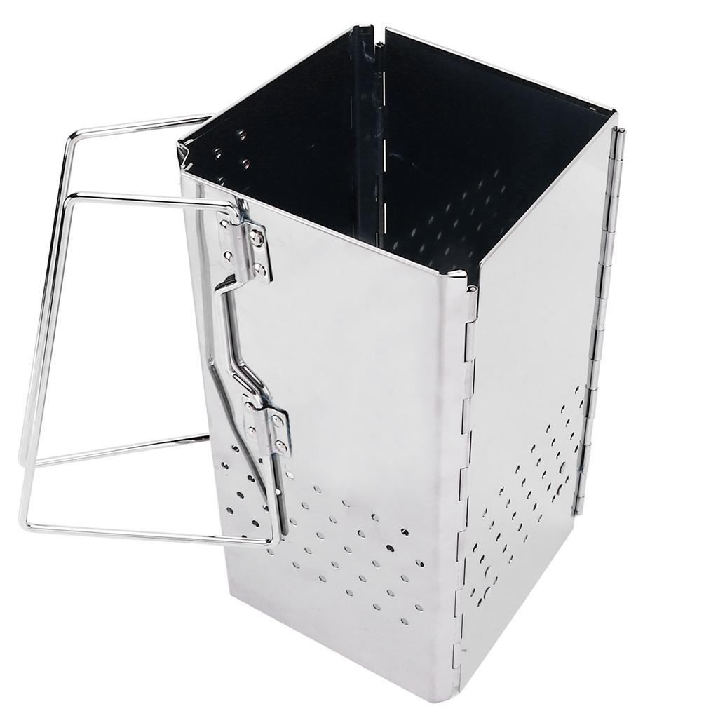 Camping Barbecue Grill Thickened Portable BBQ Charcoal Grill Stainless Steel Folding BBQ Grill for O