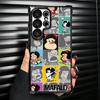 Mafalda Cartoon Cute Plating Phone Case For Samsung Galaxy S24 S25 FE S26 Edge S23 Ultra S22 S21 Plus S20 Anti-Fall Airabag Cove