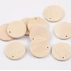 50Pcs DIY Crafts Wooden Discs with Keychain 35mm Round Wooden Ornaments  Reminder Record