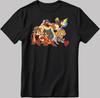 Chip en Dale Rescue Rangers Korte Mouw Wit-Zwart Heren / Dames T-shirt DE09