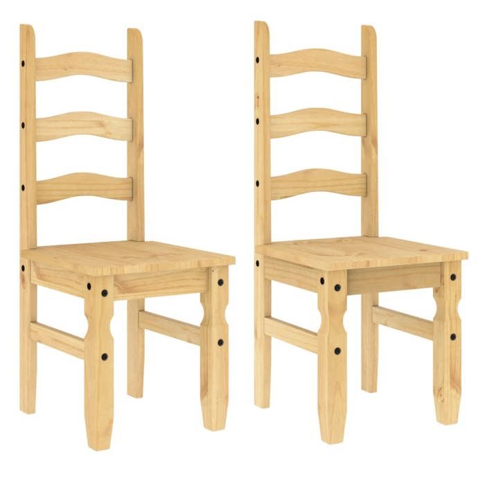 VidaXL Lot de 2 Chaises à Manger, Sièges à Dîner, Chaises de Repas, Meubles de Salle de Séjour Cuisine Maison Intérieur, 4005723