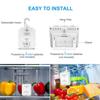 Refrigerator Thermometer with Freezer Alarm - Temracha Wireless Fridge Thermometer with Alert, Backlight MAX/MIN Record for Kitchen Home Restaurant