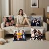 O-one Band DirectionS Music Pillow Case Plush Fabric Soft  Pillowcase Double Sided Print Cushion Cover Household Gifts