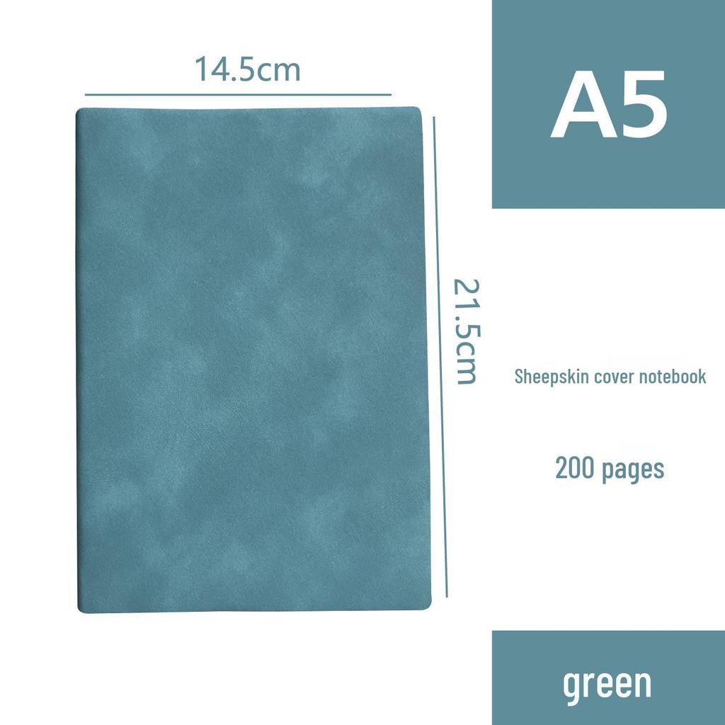 Korean Style Leather Cover Creative Diary Notebooks - Set of 5