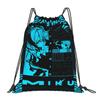 Bolsas con Cordón Personalizadas de Hatsune Anime Miku para Compras Mochilas de Yoga Hombres Mujeres Bonitas Deportivas Gimnasio Mochila Saco