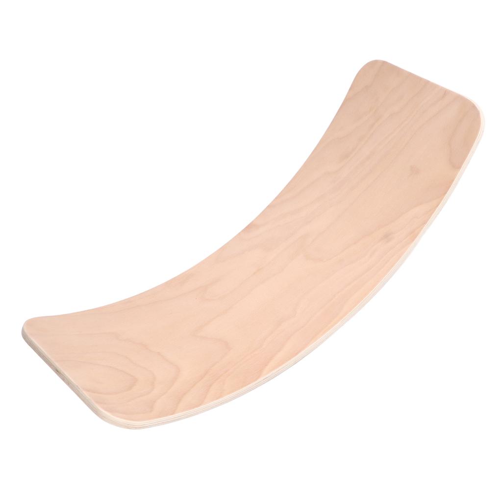 Wobble Board Toddlers Wooden Fitness Wobble Board with Curvy Surface for Kids Toy Gift