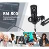 BM-800 Bluetooth Condenser Microphone Kit Studio Filter Boom Scissor Arm Stand