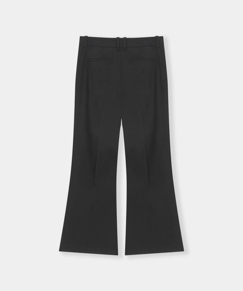 KINETO Luster Relax Wool Flare Pants_Black