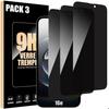 Screen Protector - Glass - iPhone 16e - Tempered Glass - Anti-spy - Pack of 3