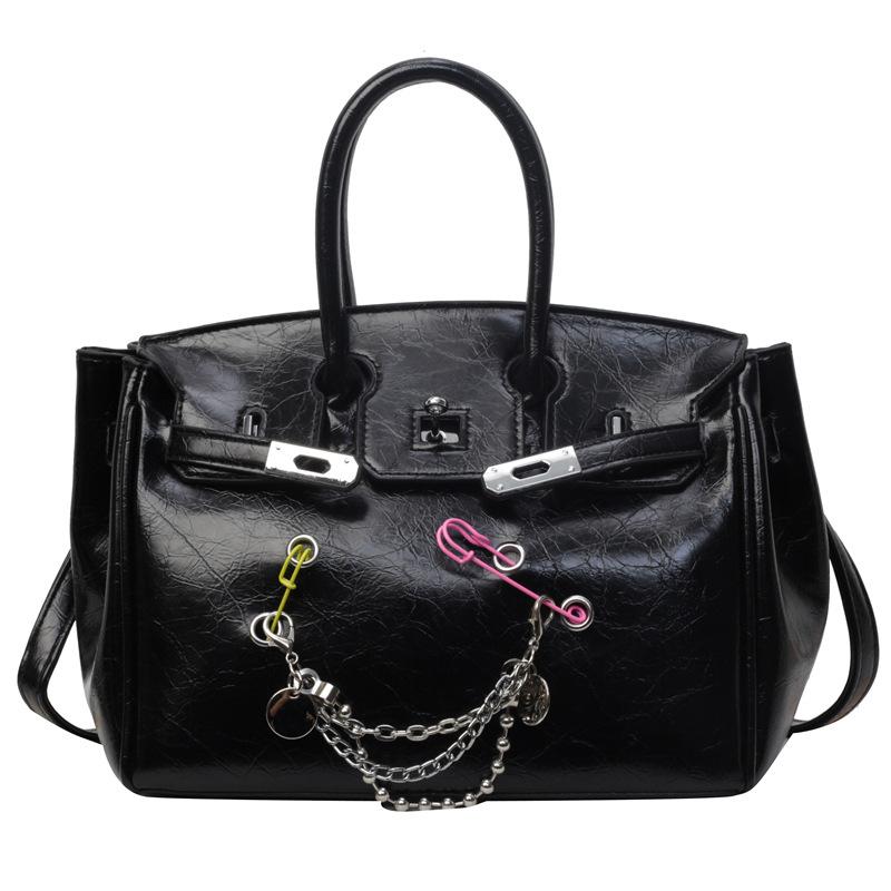 

Сумка большой вместимости Новая универсальная сумка-мессенджер Модная женская сумочка large чёрный