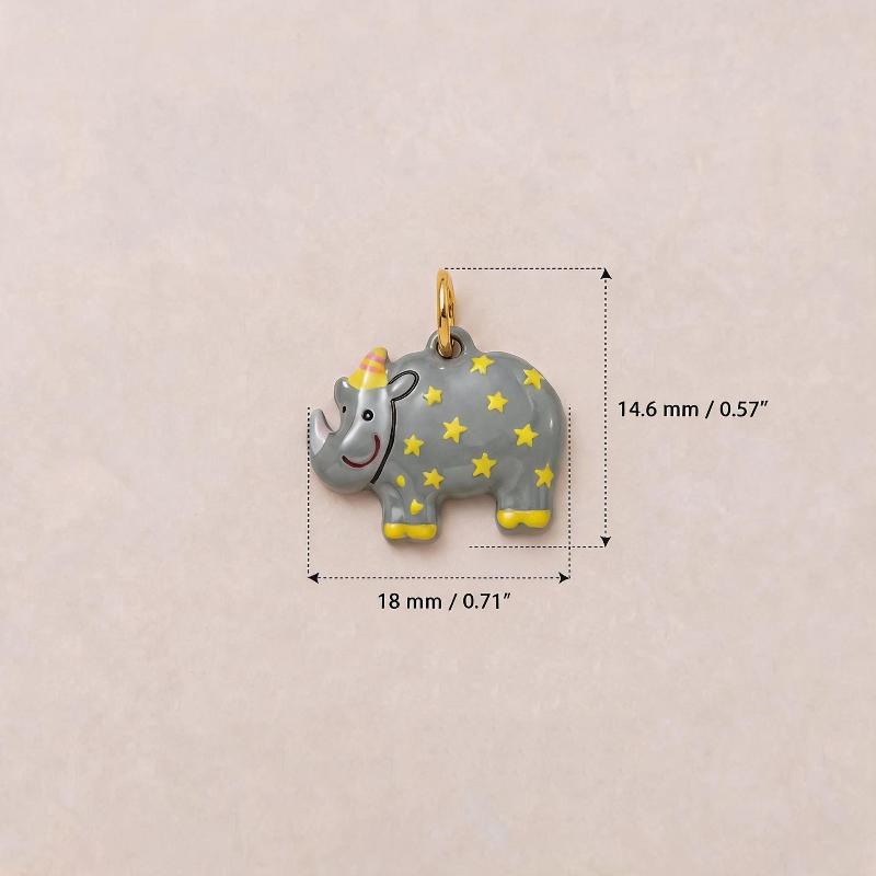 Cute Hand Painted Ceramic Animal Pendants Lovely Cartoon Designs Perfect For Diy Jewelry Making Necklace Bracelet Crafts