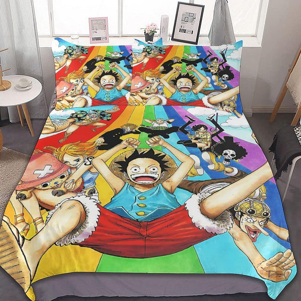 Animation Soft And Comfortable Bedding Three-Piece Quilt Cover