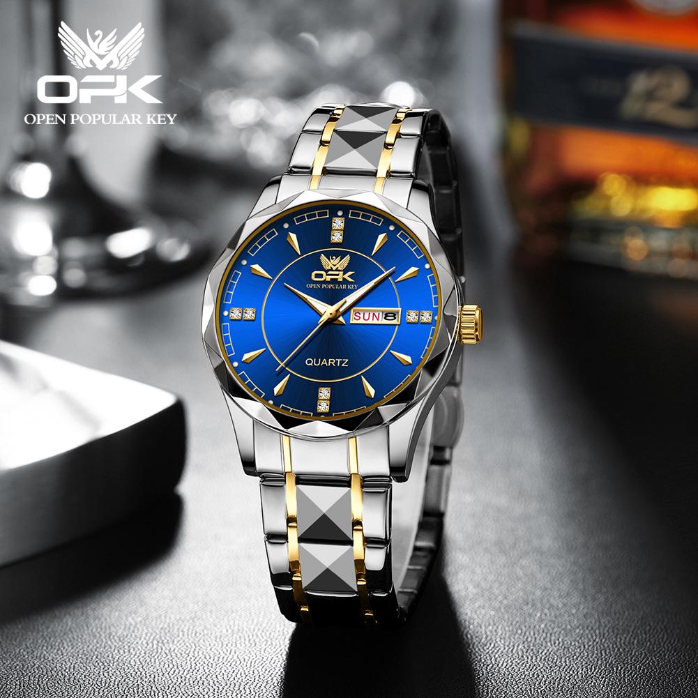 OPK Men's Fashionable Business Waterproof Watch Model 8151 Durable Timepiece for Casual And Professional Use