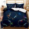 Headphones Duvet Cover Rock Music Melody Note Bedding Set Cool White Headset Boys Double Queen King Size Polyester Qulit Cover