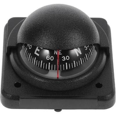 Car Compass Ball Dash Mount Magnetic Automotive Dashboard Compass with Adjustable Declination for Vehicle and Boat Navigation