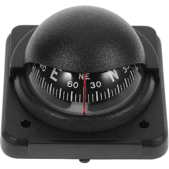 Car Compass Ball Dash Mount Magnetic Automotive Dashboard Compass with Adjustable Declination for Vehicle and Boat Navigation