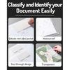 Forvencer Binder Pocket, 10 Pack Super Heavyweight Plastic Folders with Tight Closure, Folders with Pockets Side Loading, Binder Organizer, Binder