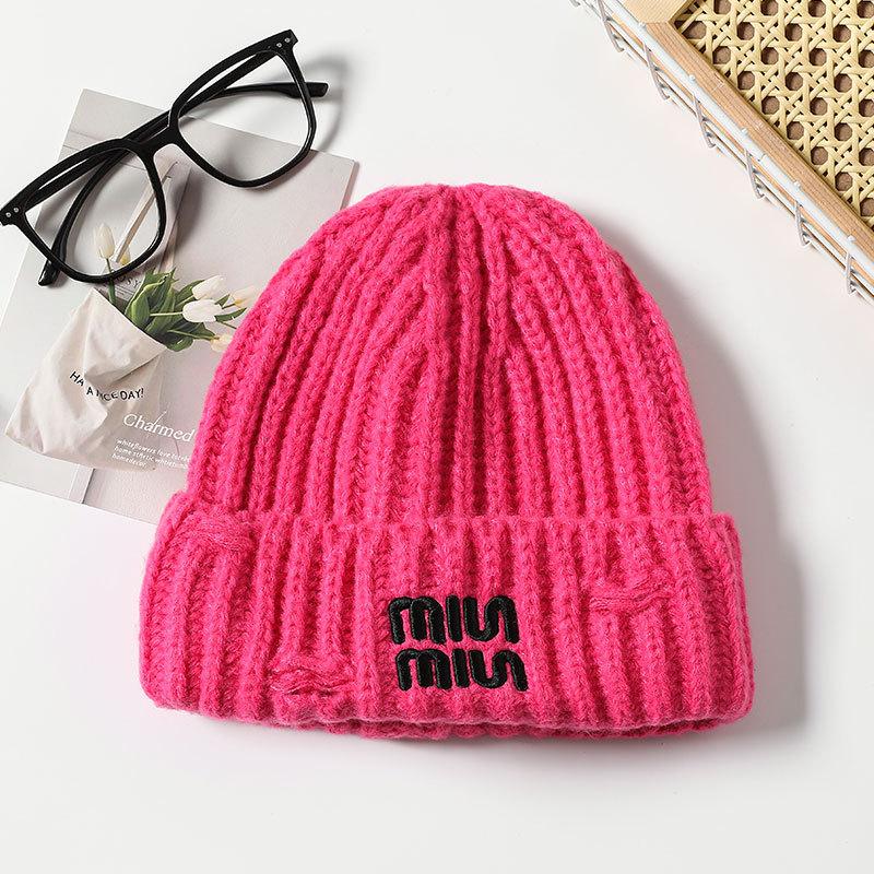 Gestrickte Warme Mütze Damen Pullover Ohrenschützer Konfinement Winddichte Mütze Outdoor Radfahren Sport Wollmütze Tide